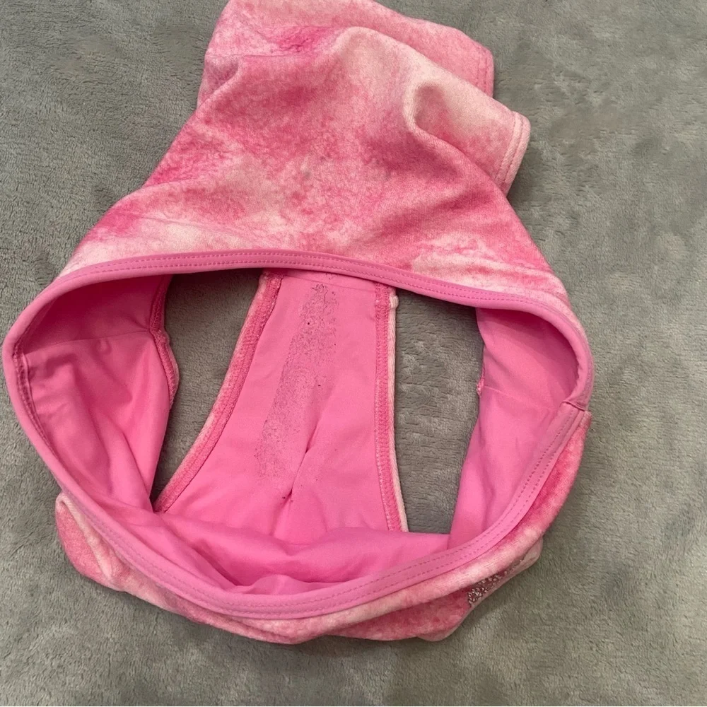 New! Frankie’s Bikinis Pink Anne Terry Full Coverage Bikini Bottom 24112